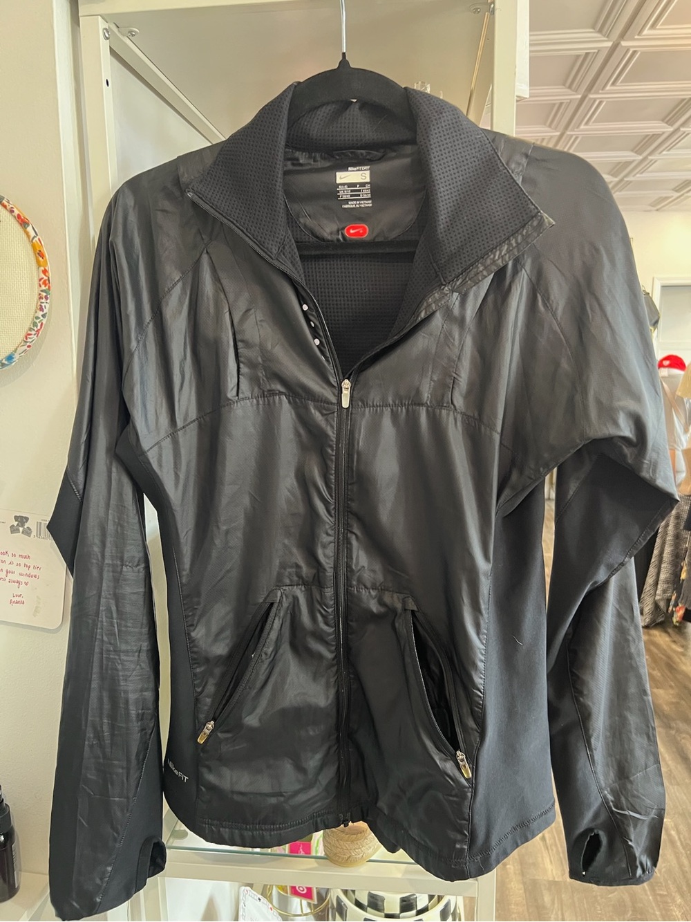 Nike Women's Black Windbreaker Jacket